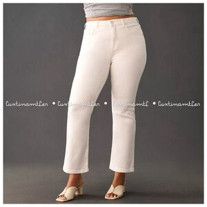 Anthropologie Yaya Mid-Rise Crop Flare Jeans by Pilcro